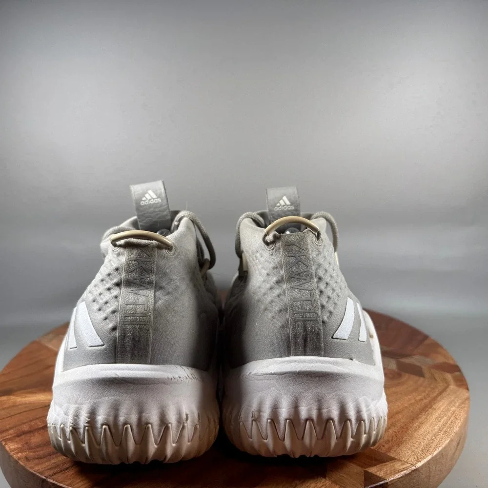 Adidas Dame 4 Basketball Shoes Mens 10.5 Grey White BY4495 Damian Lillard Shoes